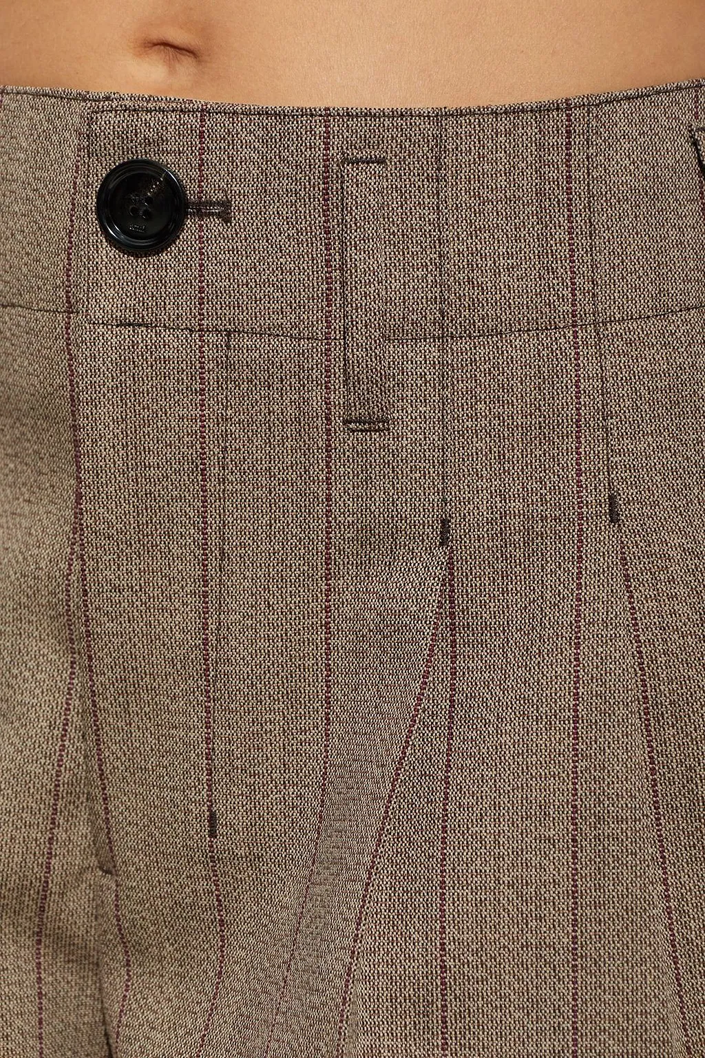 Ami Wool Striped Two-Pleats Trousers