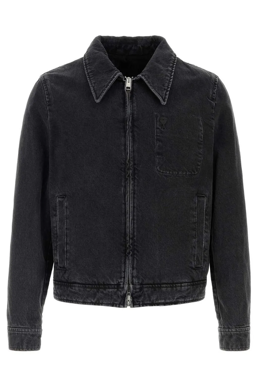 Ami Zip-Up Denim Jacket