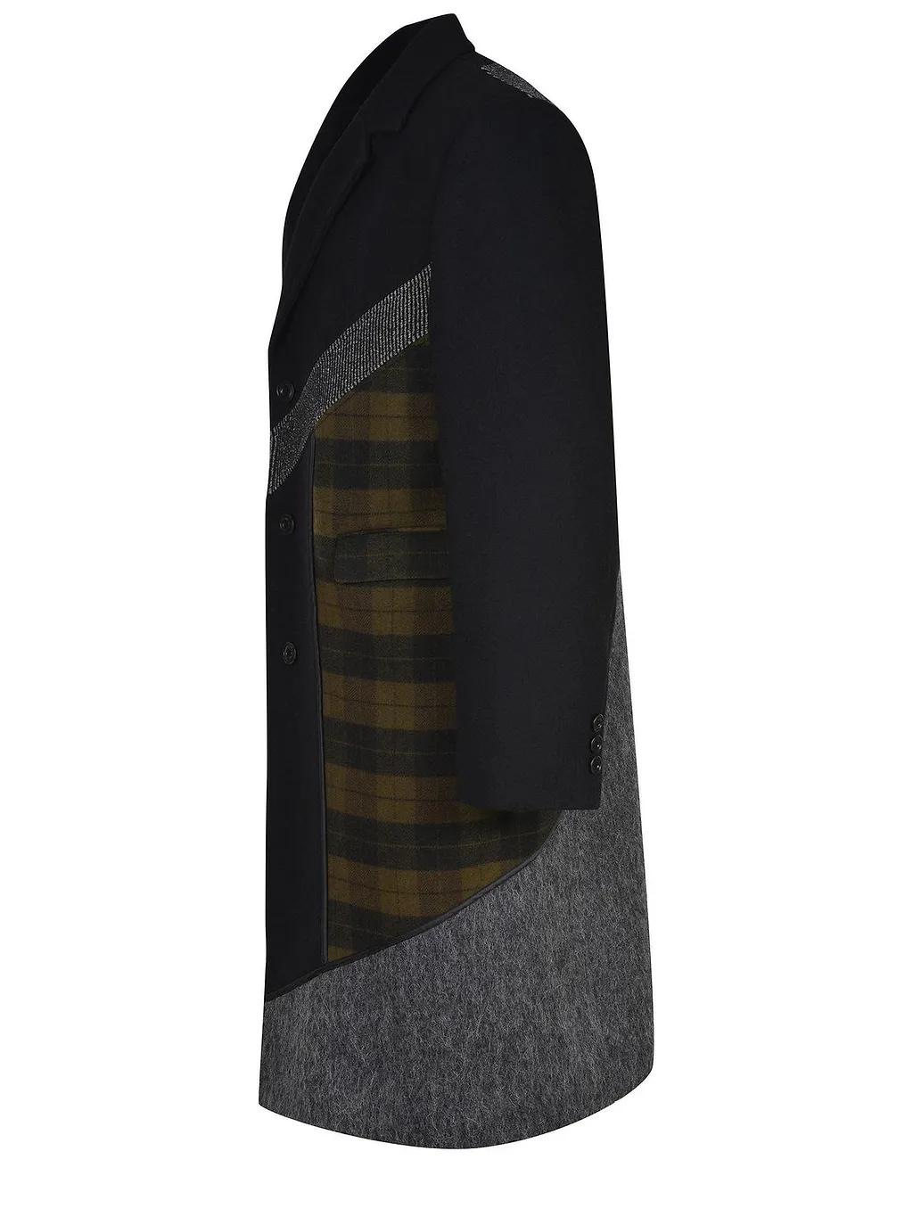 Andersson Bell Patchwork Single-Breasted Coat