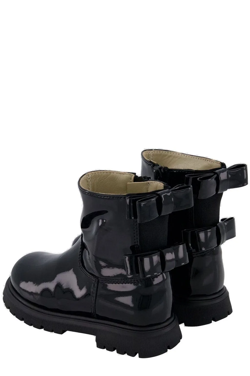 Andrea Montelpare High Shine Bow Detailed Boots