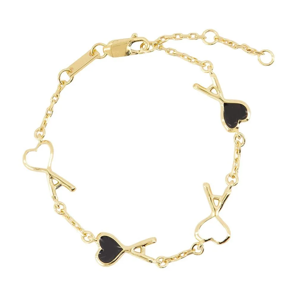 Ami Ami De Coeur Hammered Bracelet