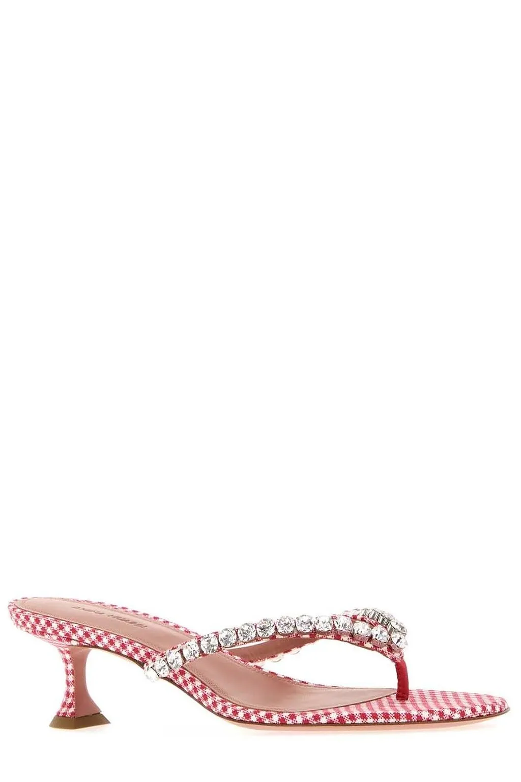 Amina Muaddi Gigi Thong 45 Embellished Mules