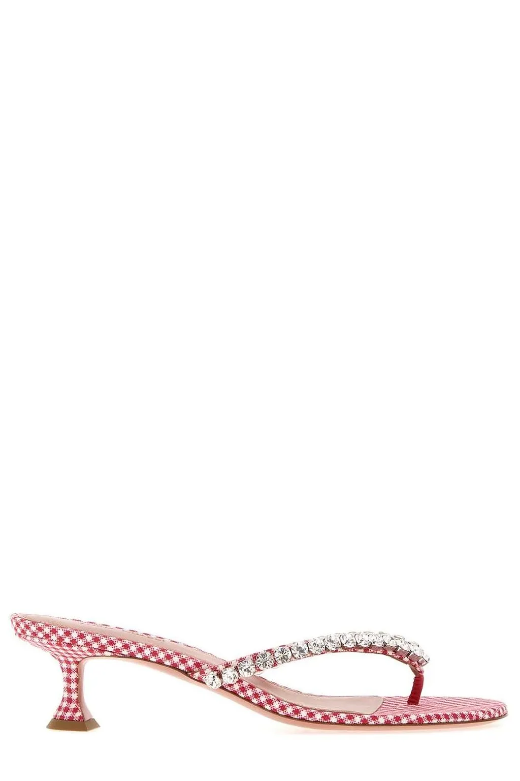 Amina Muaddi Gigi Thong 45 Embellished Mules
