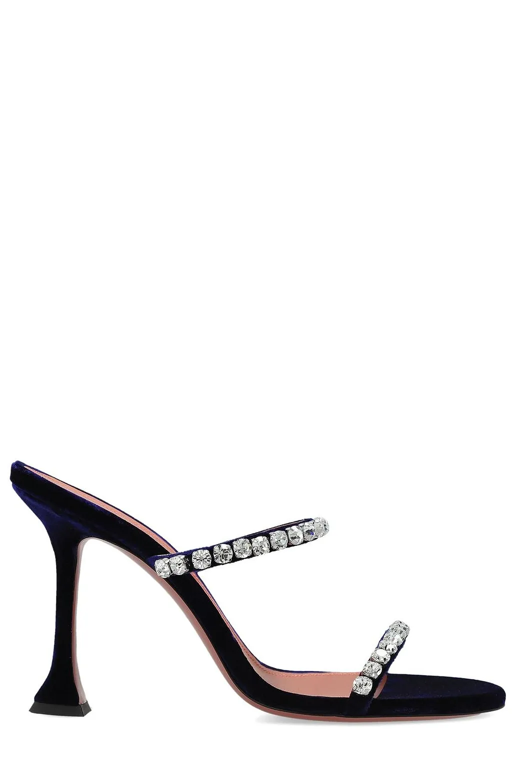 Amina Muaddi Gigi Crystal-Strap Mules