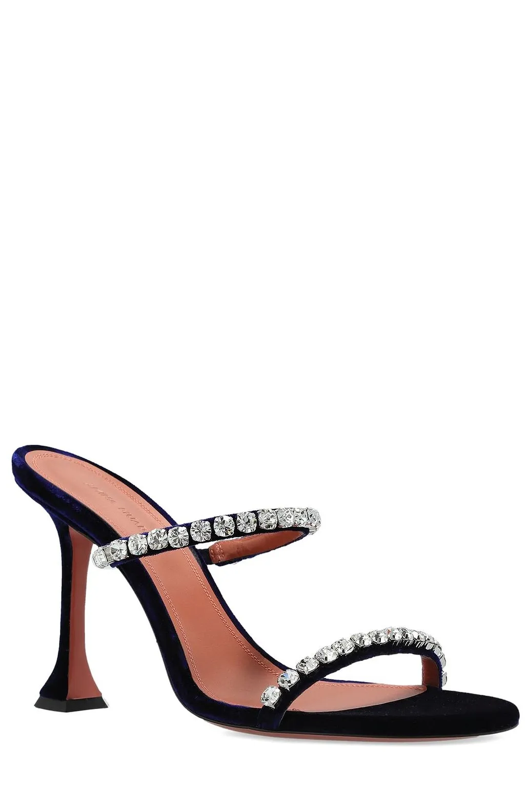 Amina Muaddi Gigi Crystal-Strap Mules