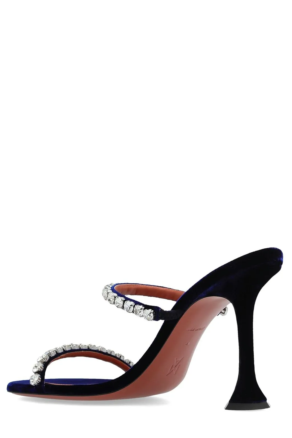 Amina Muaddi Gigi Crystal-Strap Mules