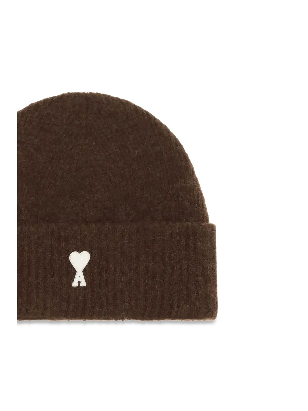 Ami Paris Logo Embroidered Knitted Beanie