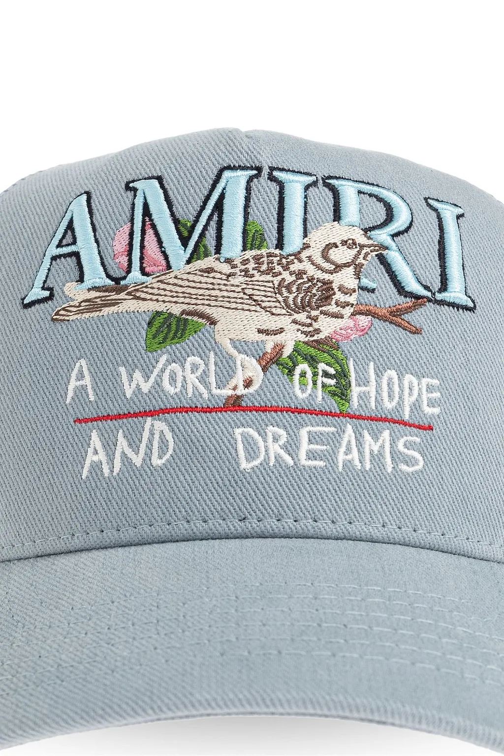 Amiri Logo Embroidered Curved Peak Cap