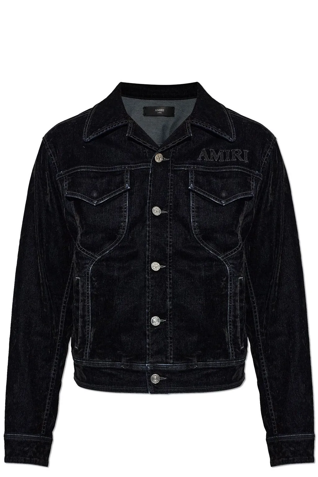 Amiri Logo Embroidered Denim Jacket