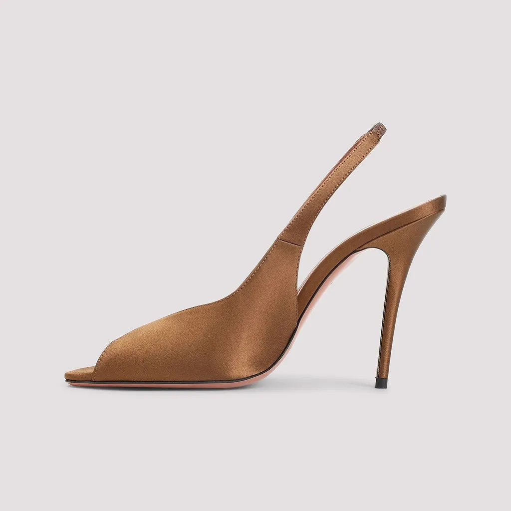 Amina Muaddi Kristina Slingback Heeled Pumps