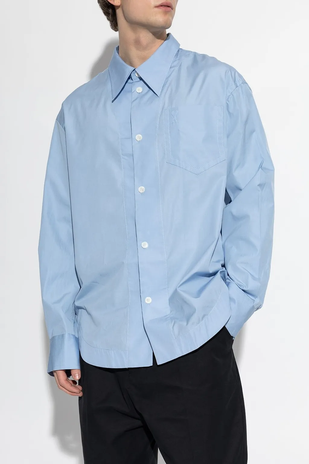 Ami Oversized Poplin Shirt