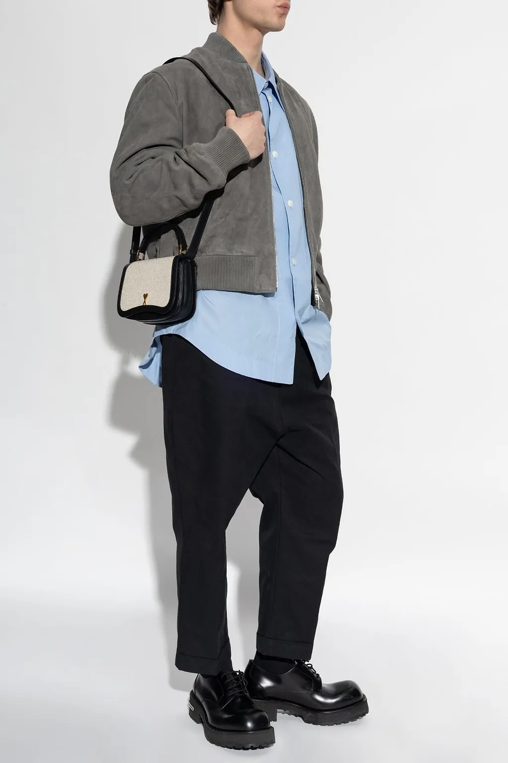 Ami Oversized Poplin Shirt