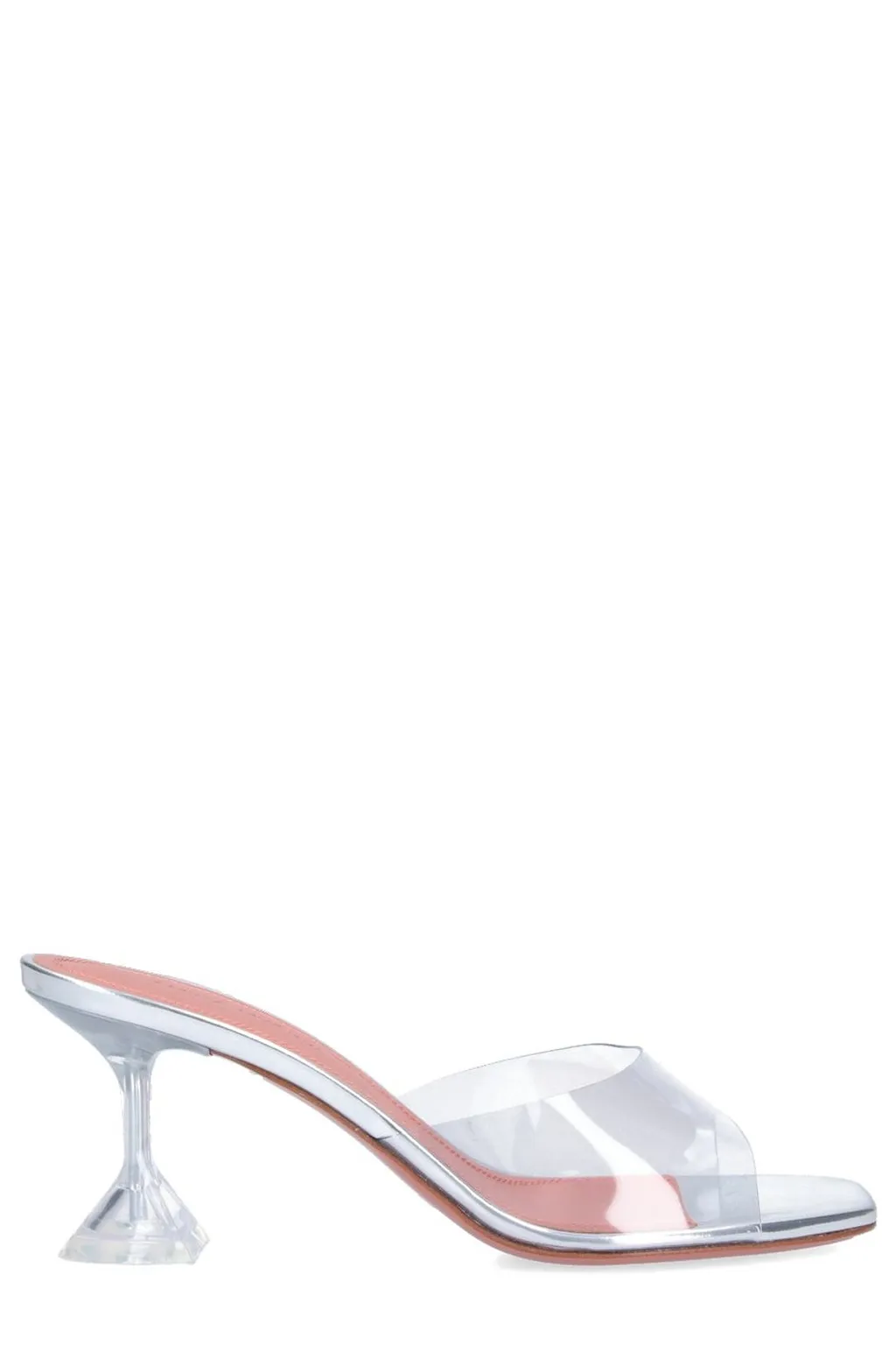 Amina Muaddi Lupita Glass Slip-On Mules
