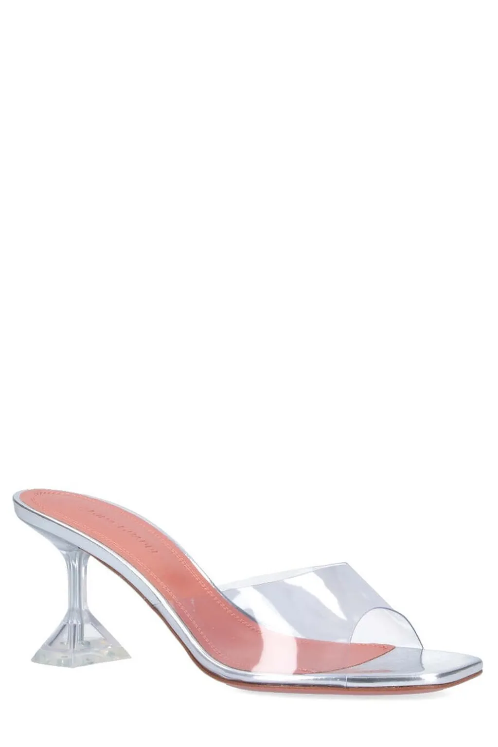 Amina Muaddi Lupita Glass Slip-On Mules
