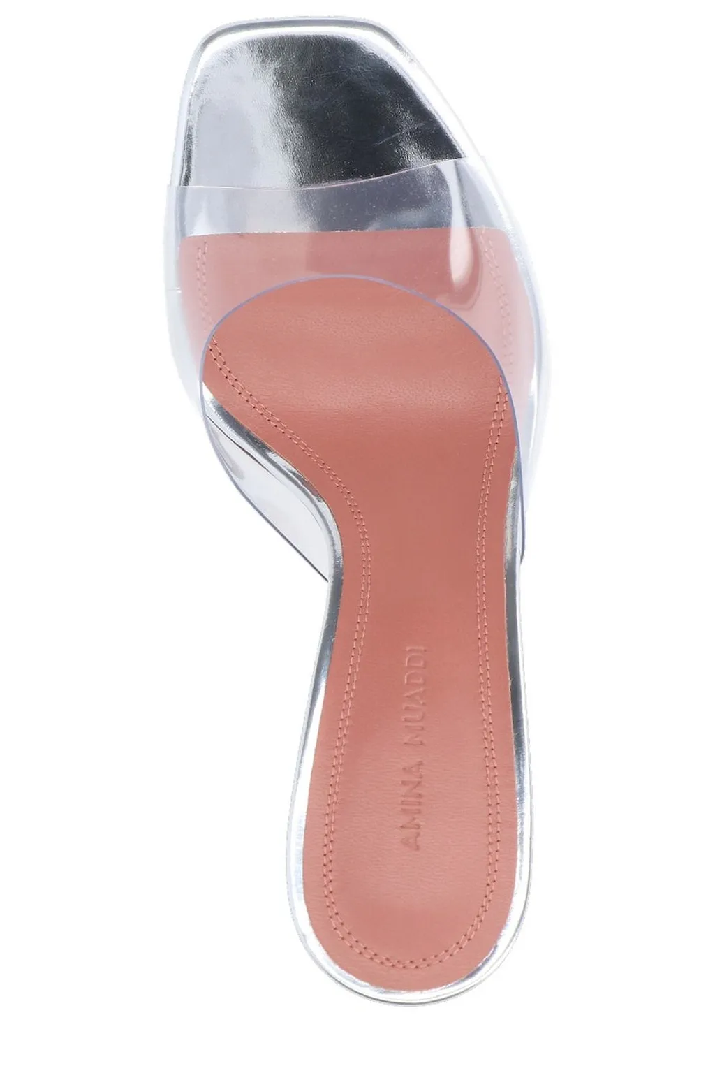 Amina Muaddi Lupita Glass Slip-On Mules