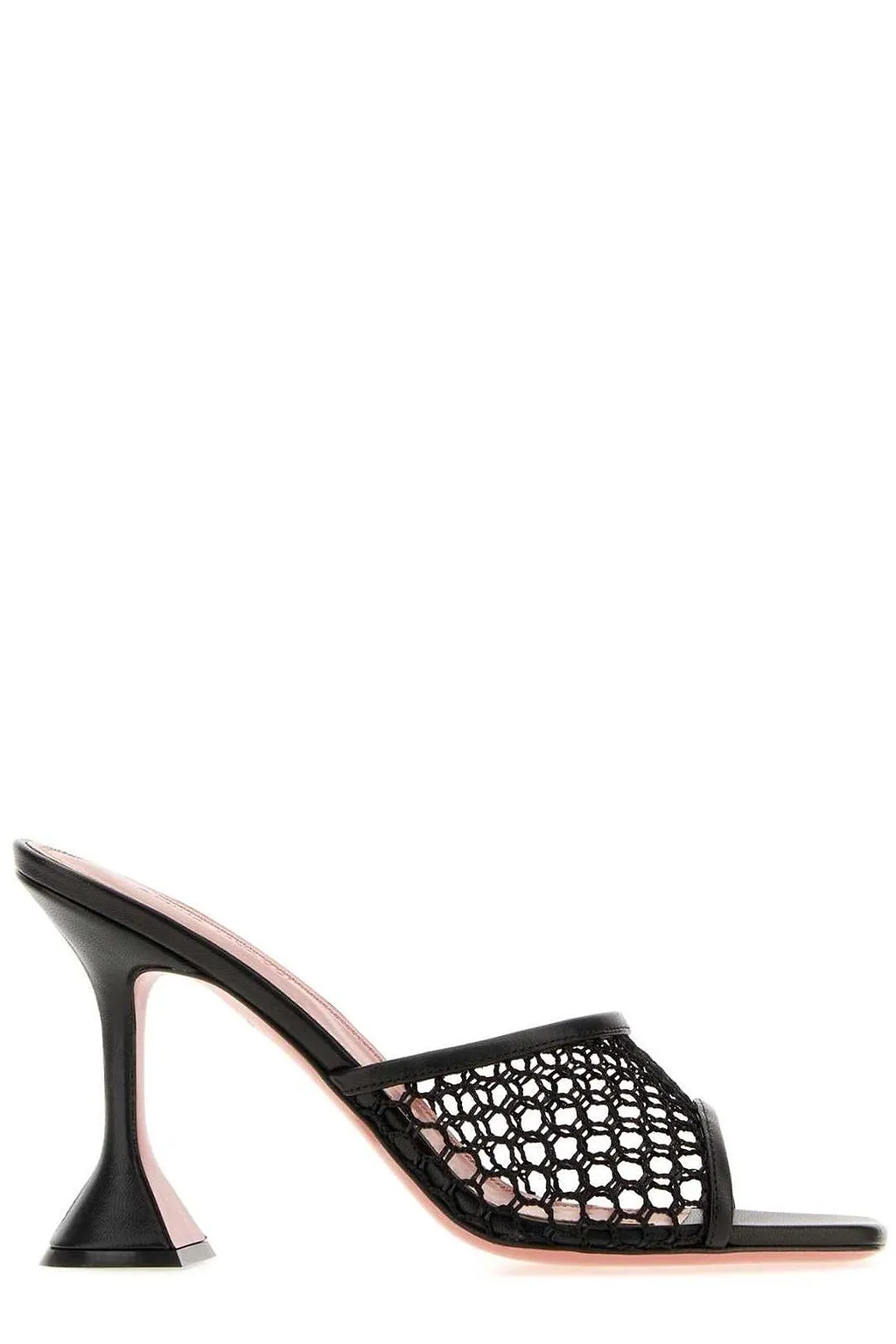 Amina Muaddi Lupita Net Open Toe Mules