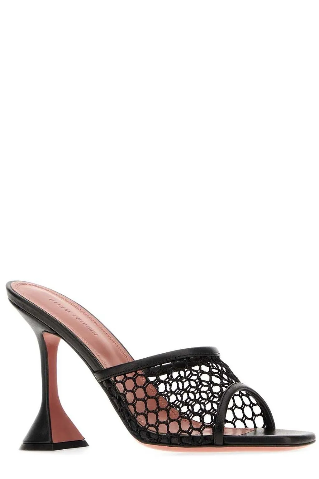 Amina Muaddi Lupita Net Open Toe Mules