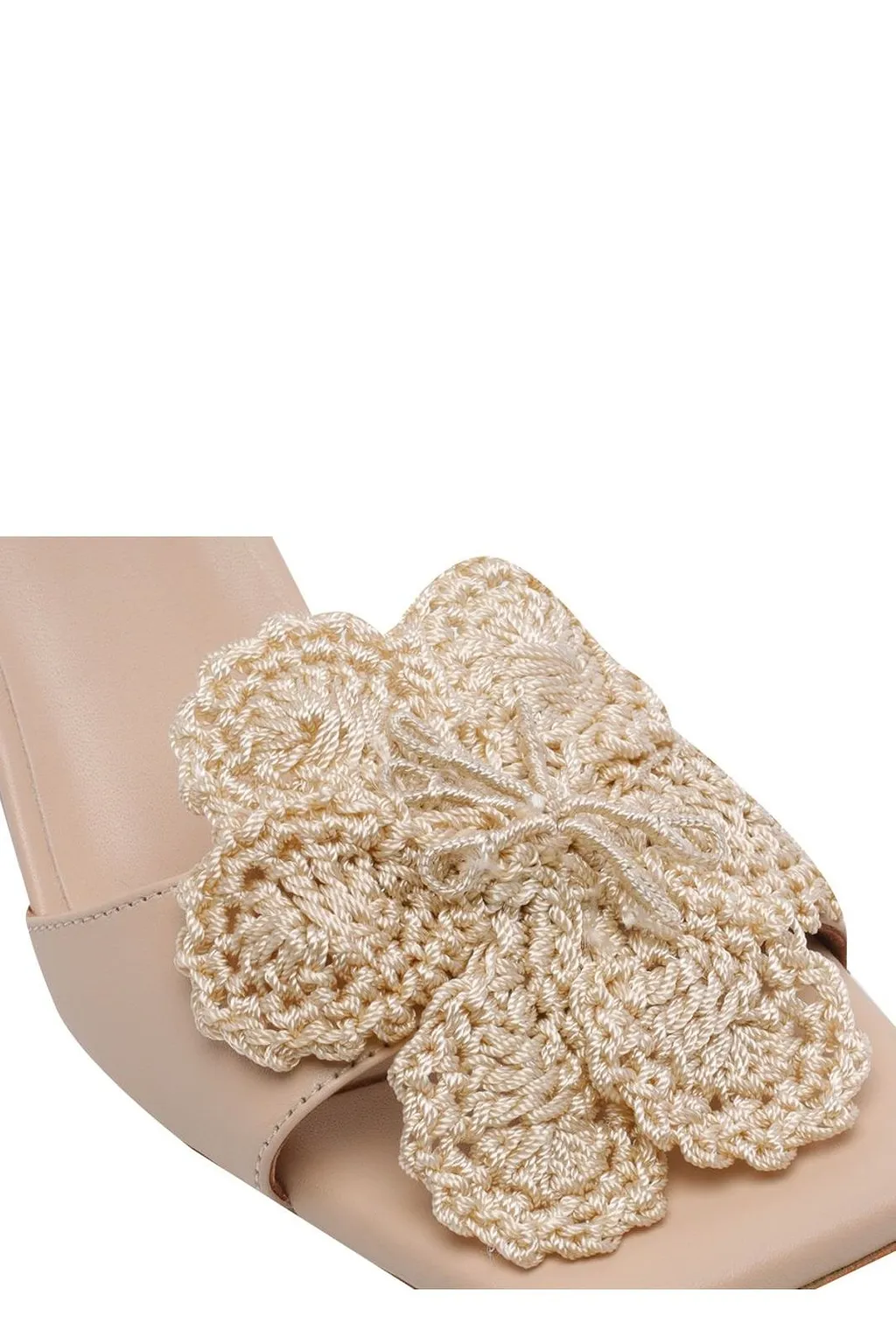 Angel Alarcon Crochet Flower Heeled Sandals