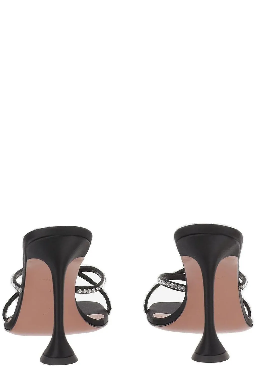 Amina Muaddi Sally Embellished Thong Heeled Sandals