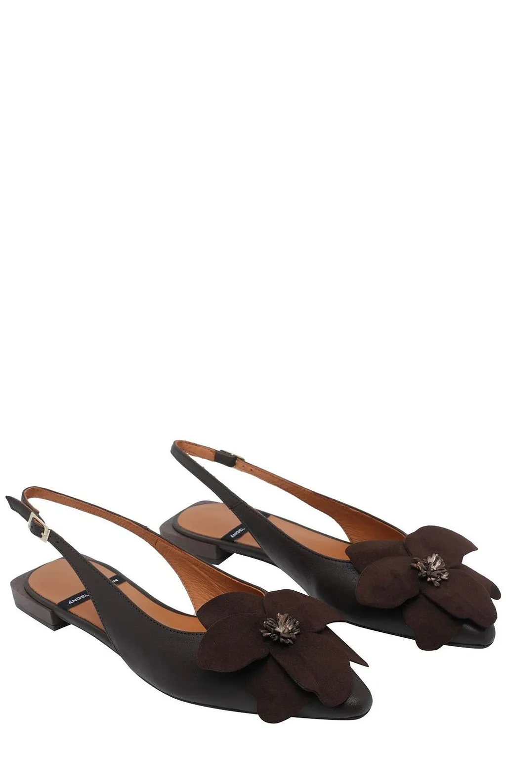 Angel Alarcon Floral Slingback Pumps