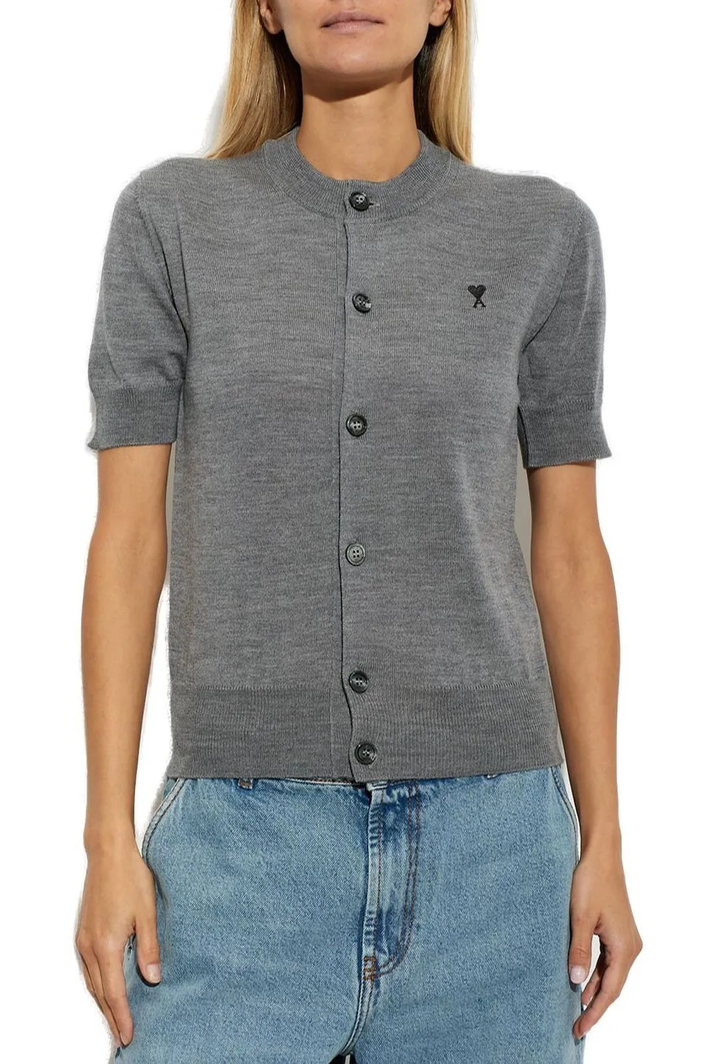 Ami Ami De Coeur Short-Sleeved Cardigan