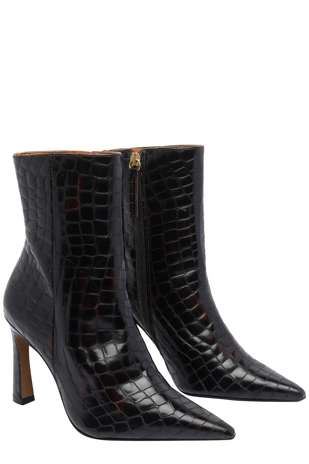 Angel Alarcon Pointed Toe Zip Boots