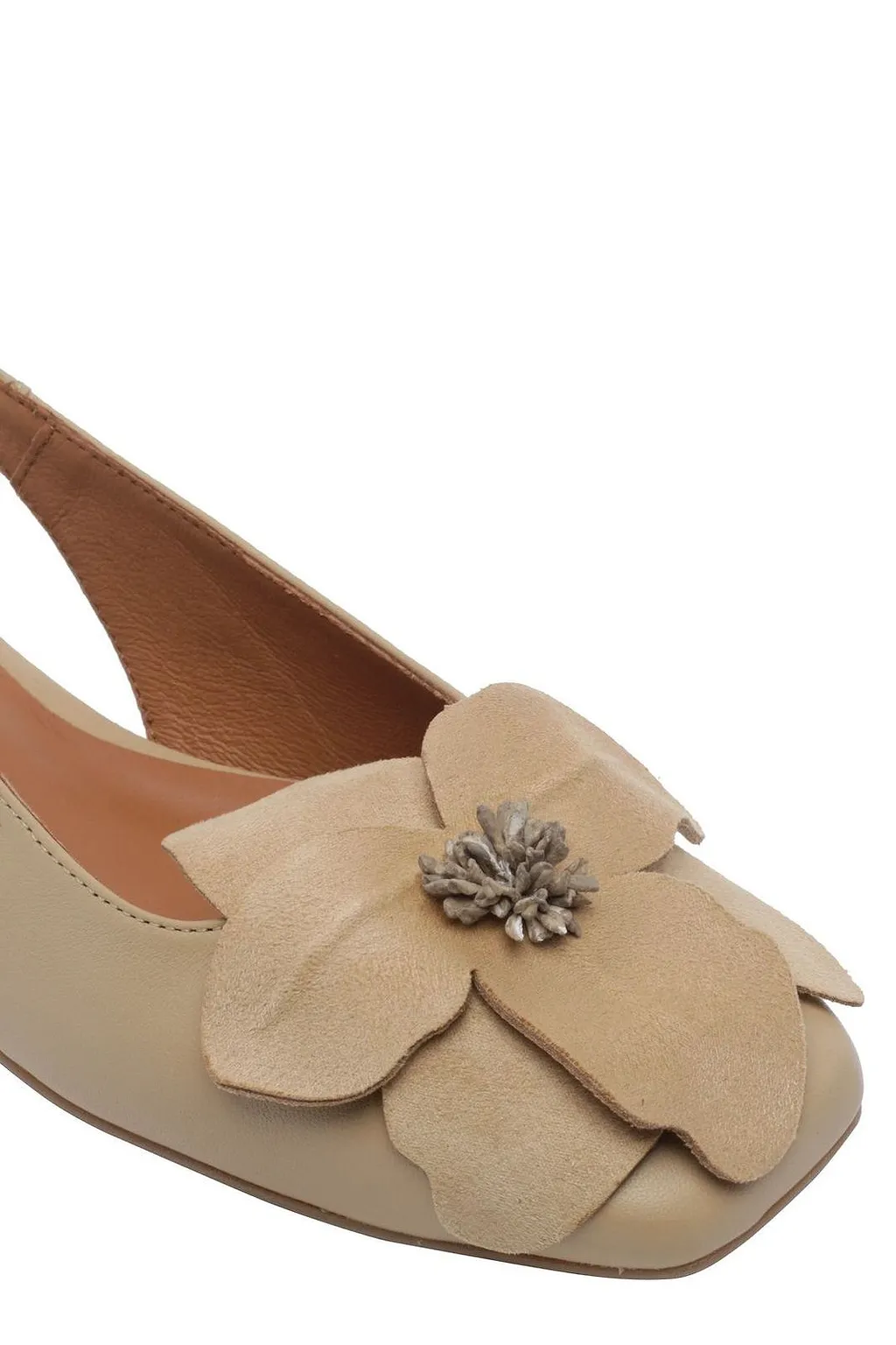Angel Alarcon Rosina Floral Slingback Flat Shoes