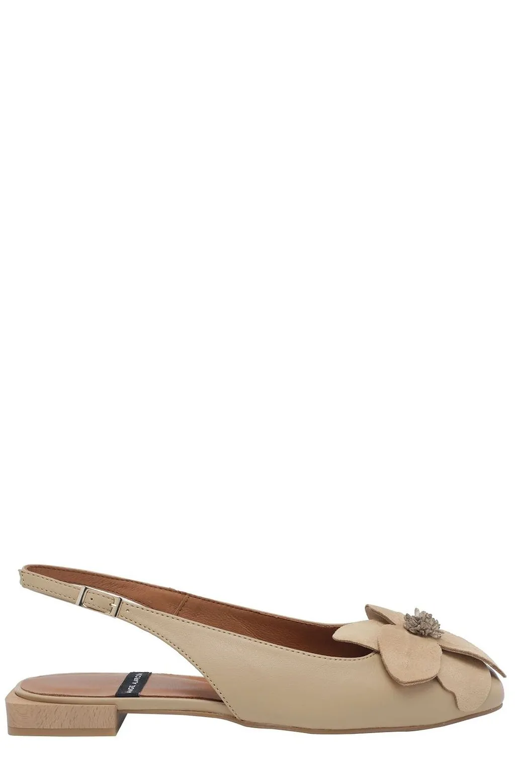 Angel Alarcon Rosina Floral Slingback Flat Shoes