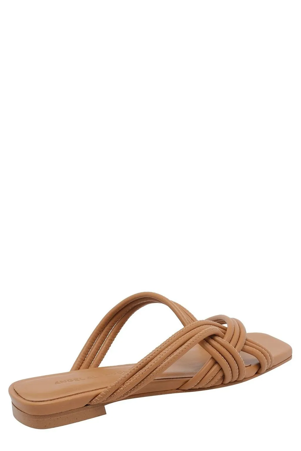 Angel Alarcon Strappy Square-Toe Flat Sandals