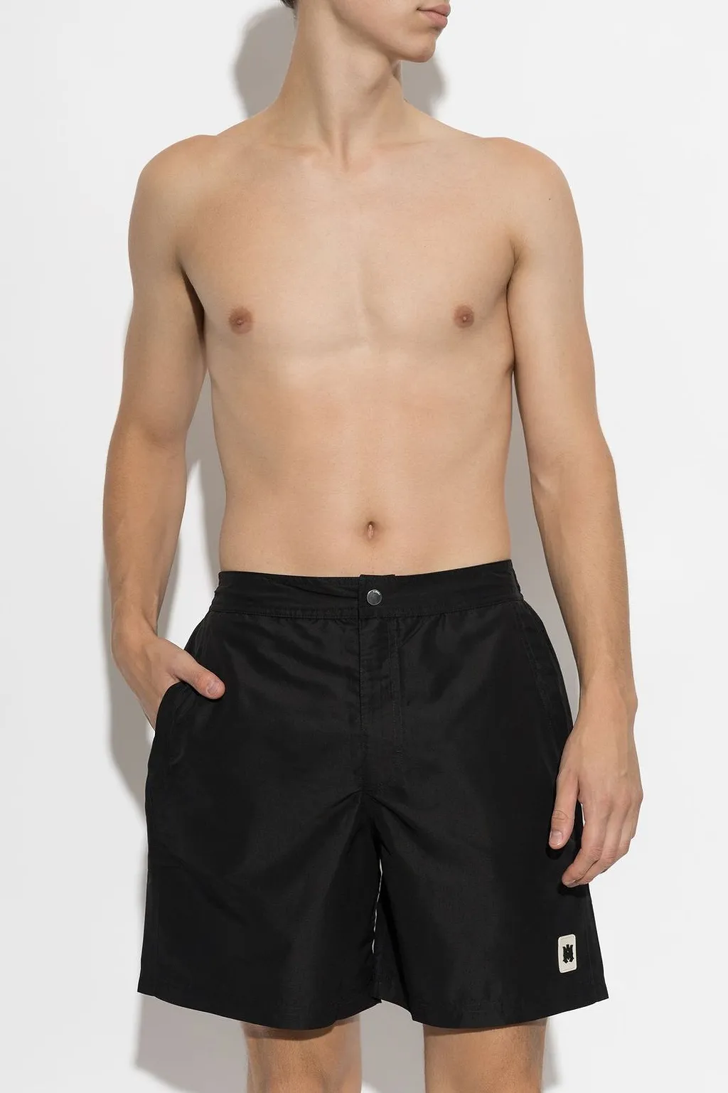 Amiri Logo Patch Swim Shorts