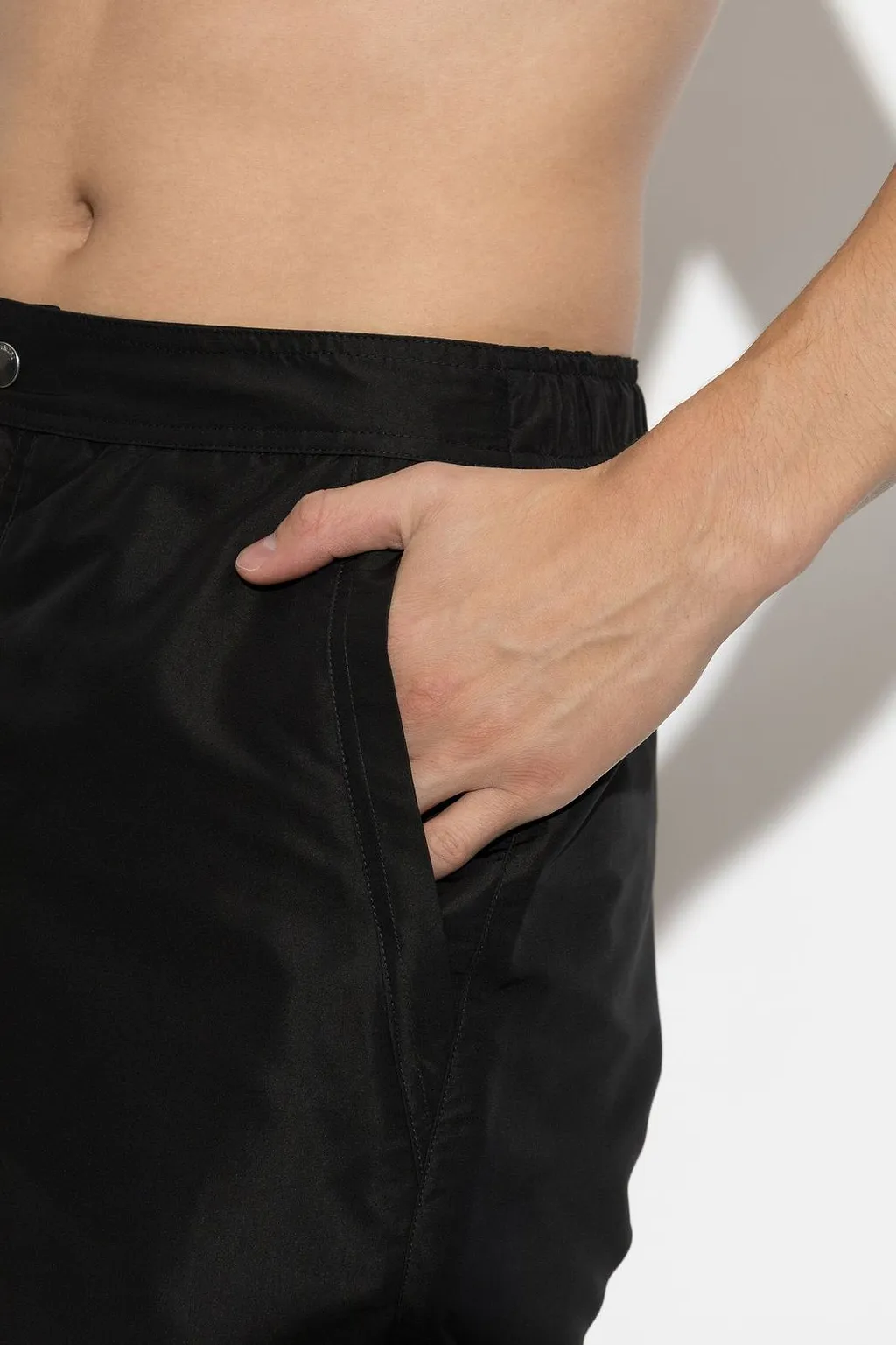 Amiri Logo Patch Swim Shorts