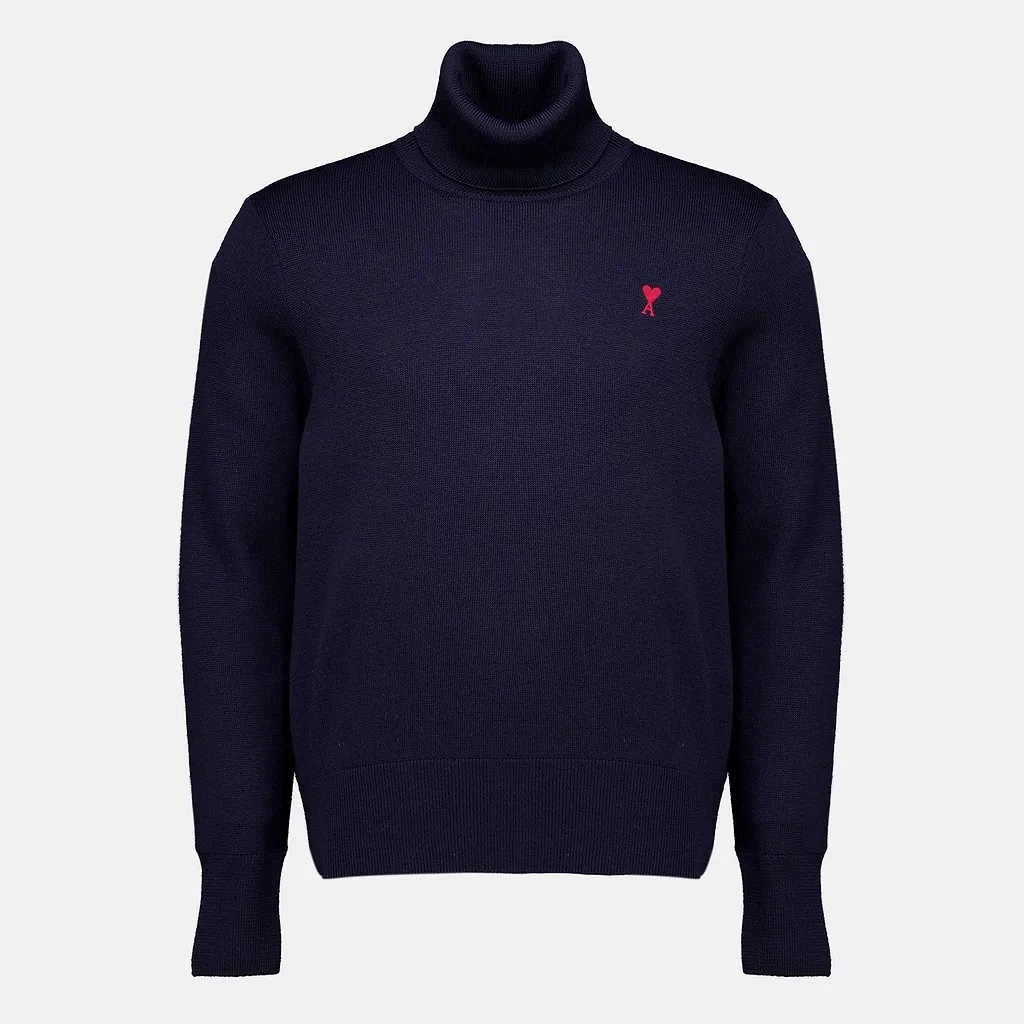 Ami Ami De Coeur Turtleneck Knitted Sweater