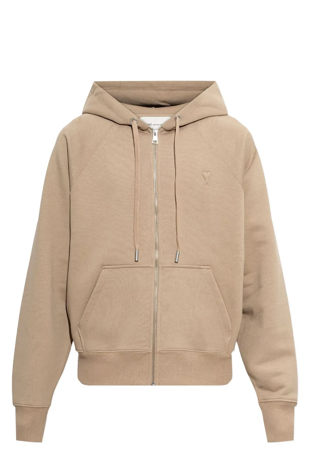 Ami Ami De Coeur Zip-Up Drawstring Hoodie