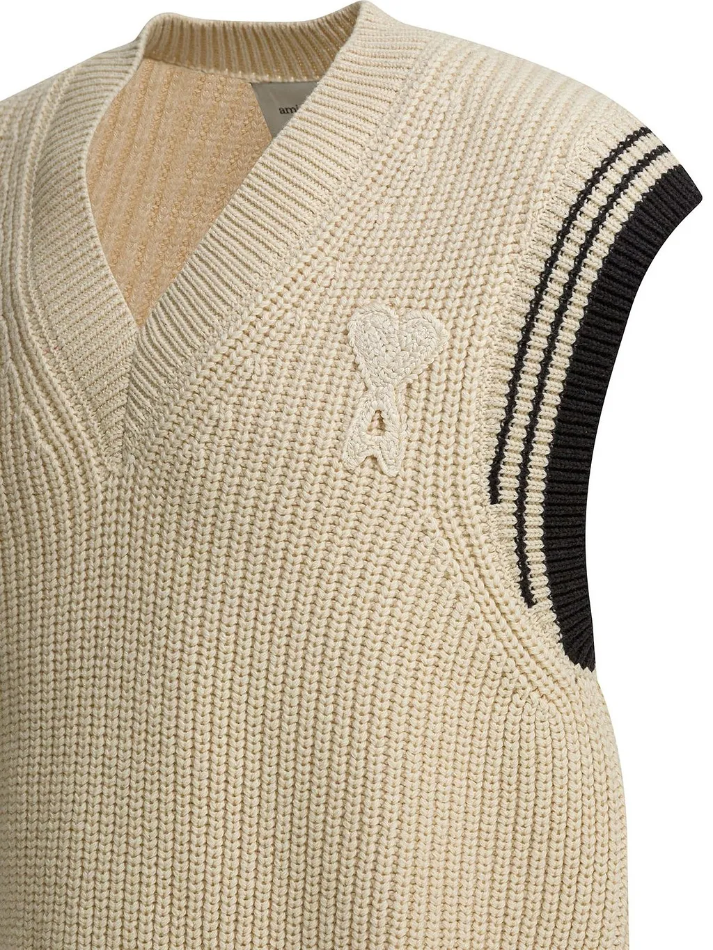 Ami Ami De Coeur V-Neck Knitted Top