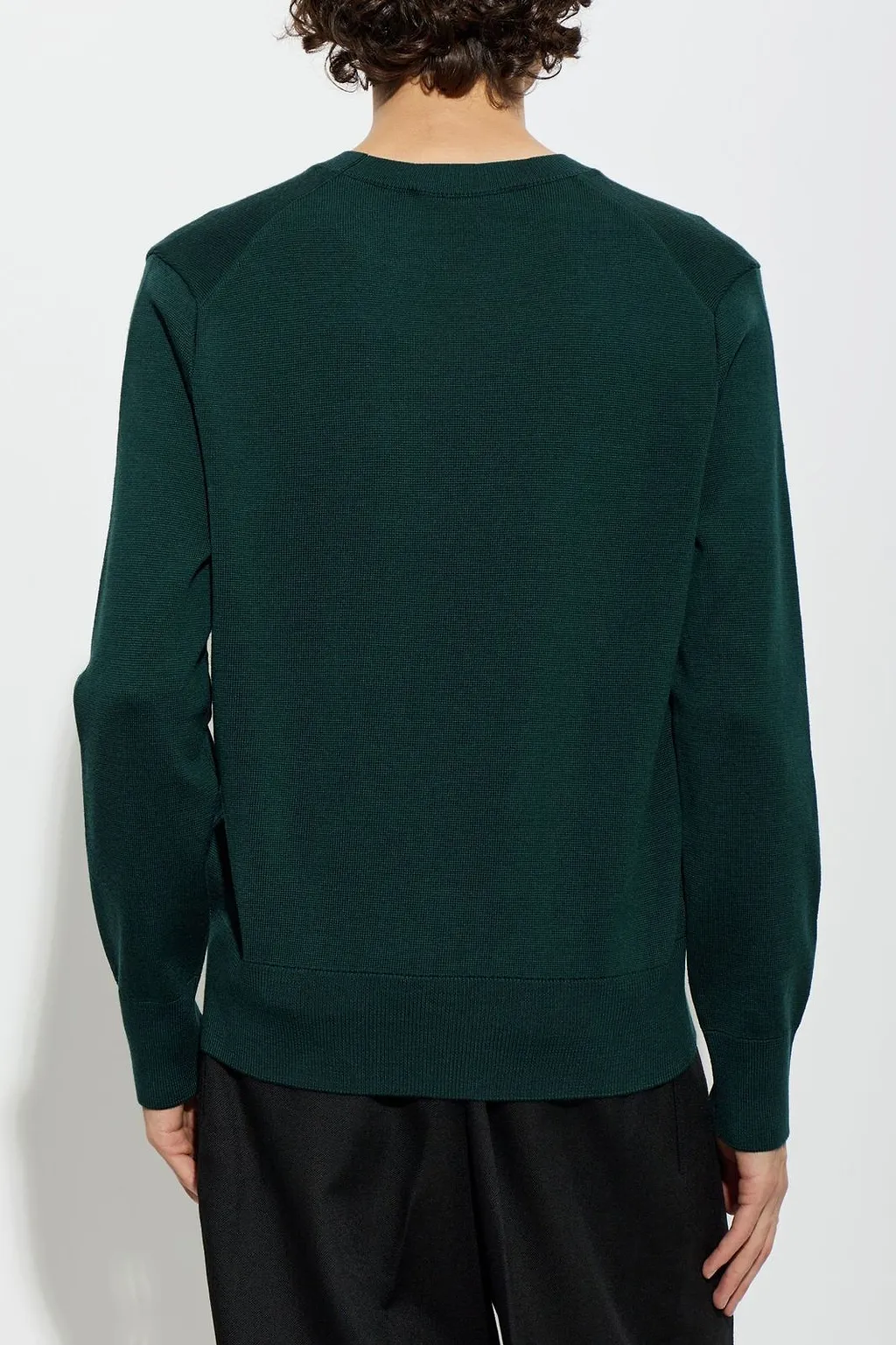 Ami Paris Ami De Coeur Logo Embroidered Crewneck Jumper