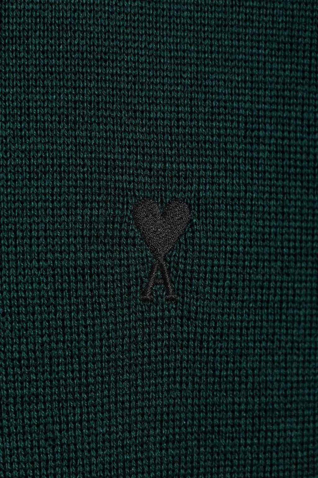 Ami Paris Ami De Coeur Logo Embroidered Crewneck Jumper