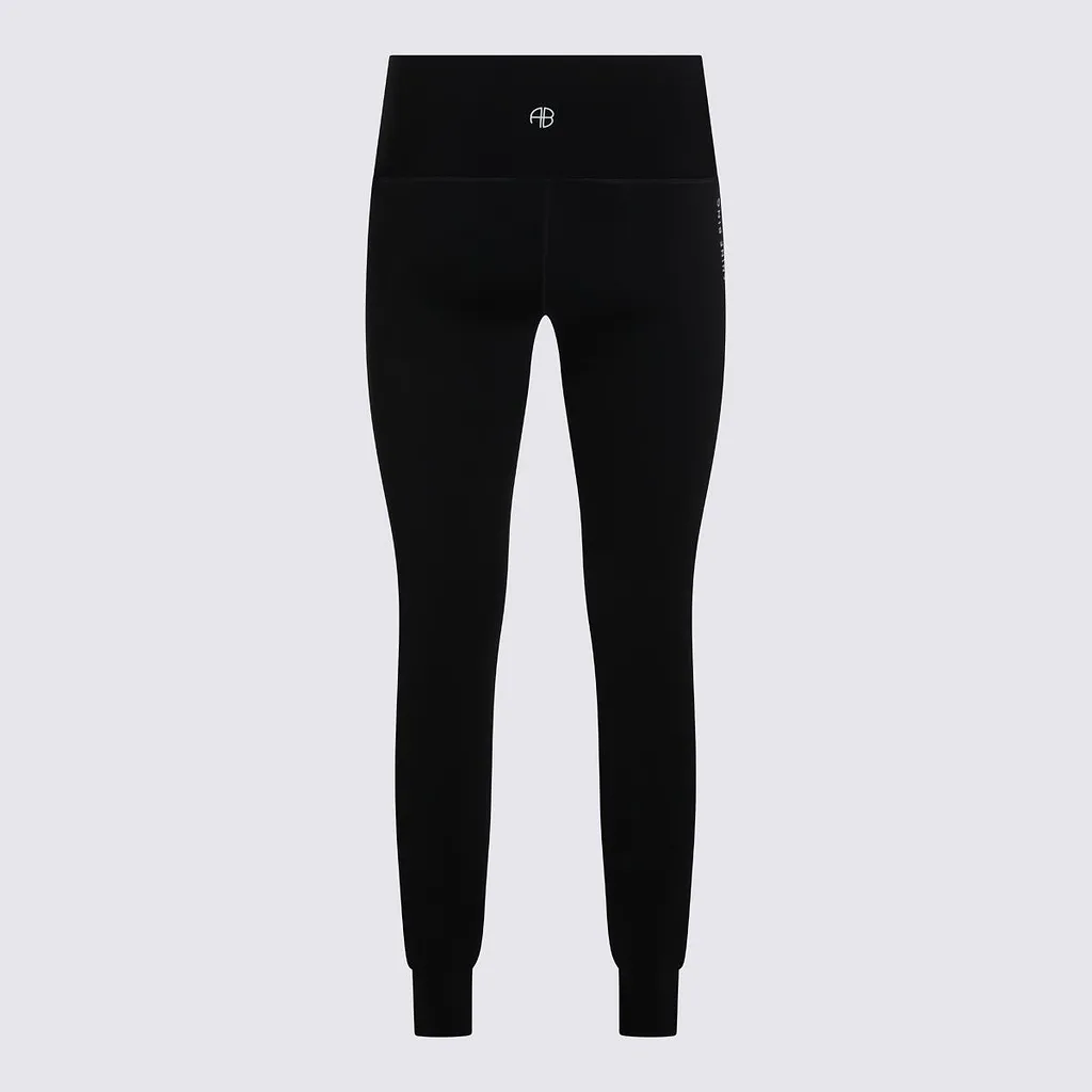 Anine Bing High-Rise Jersey Pants