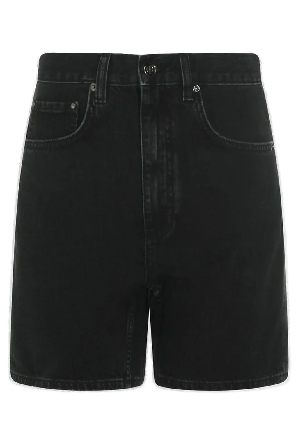Anine Bing High-Waist Denim Shorts