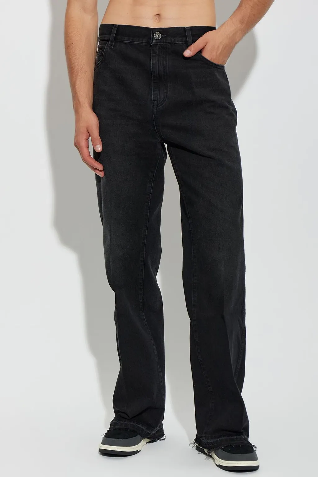 Amiri Raw Hem Straight Jeans