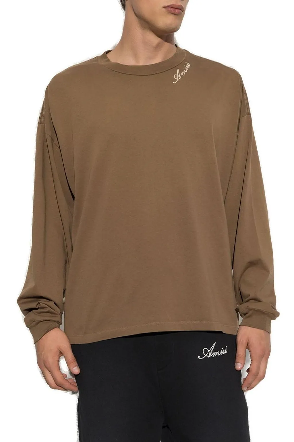 Amiri Script Logo Long Sleeved T-Shirt