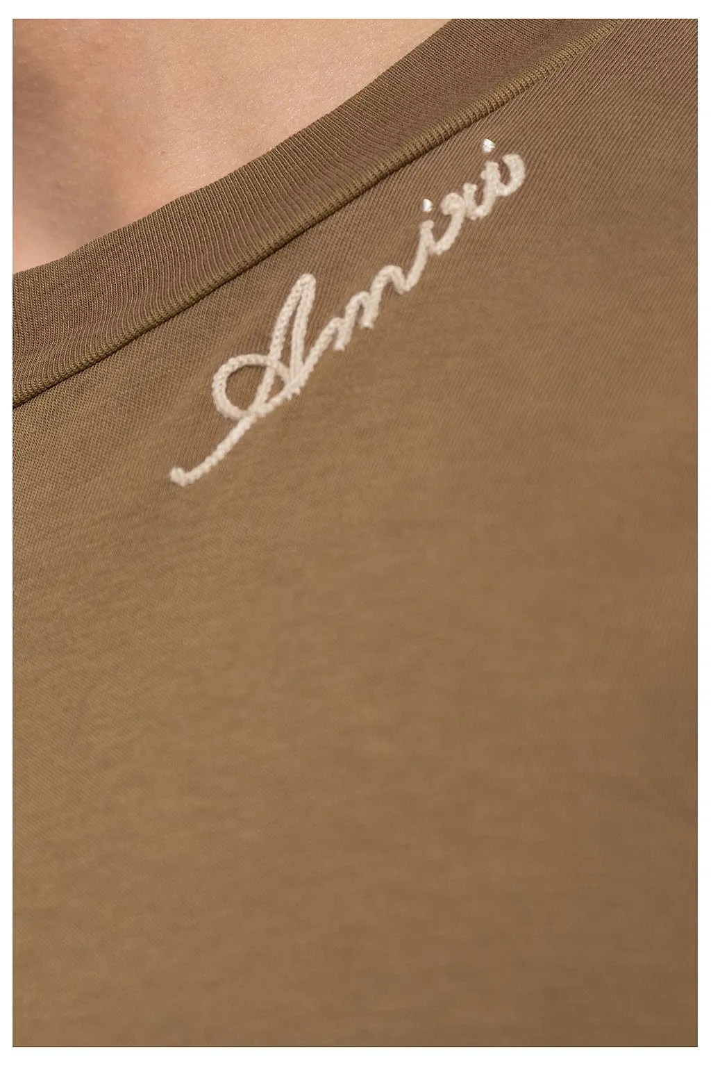 Amiri Script Logo Long Sleeved T-Shirt