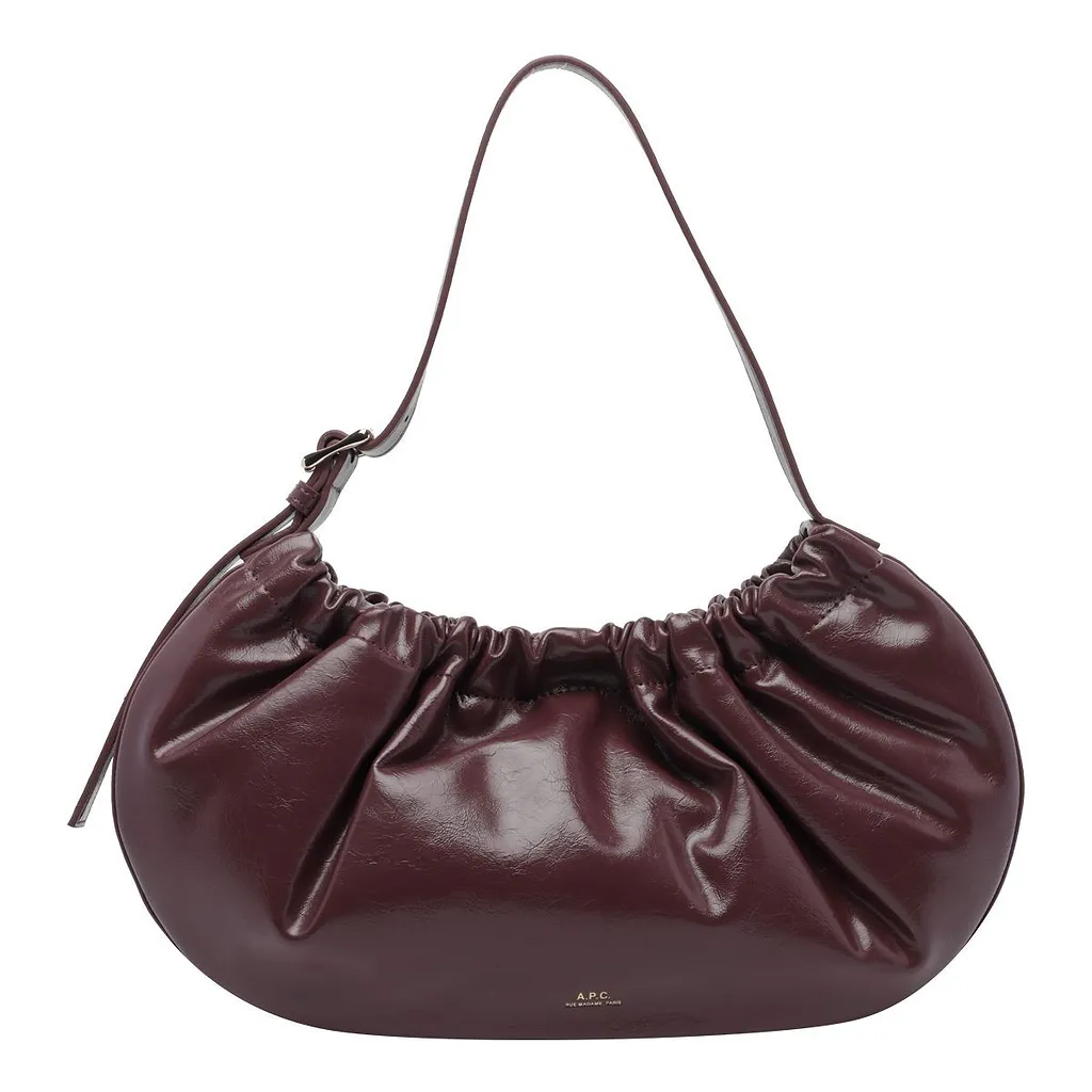 A.P.C. Ninon Ruched Shoulder Bag