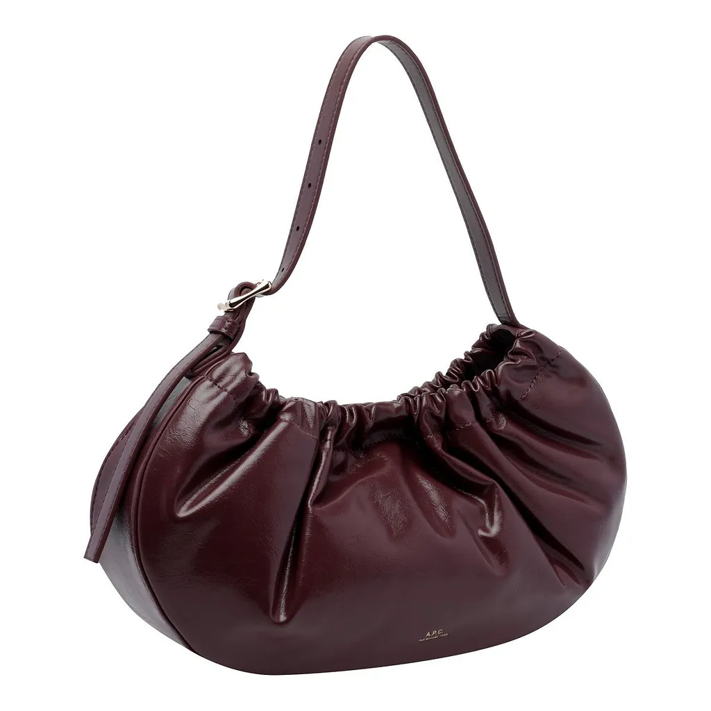A.P.C. Ninon Ruched Shoulder Bag