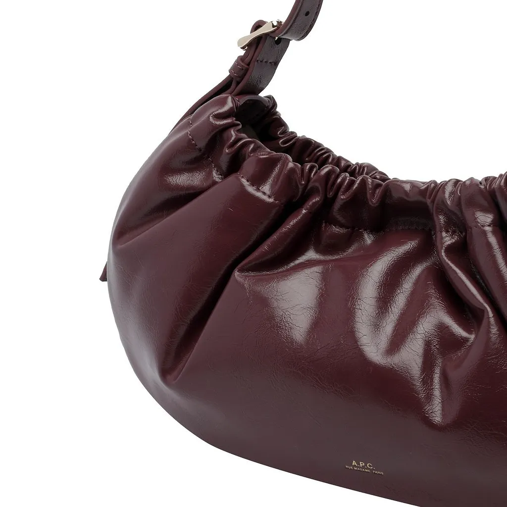 A.P.C. Ninon Ruched Shoulder Bag