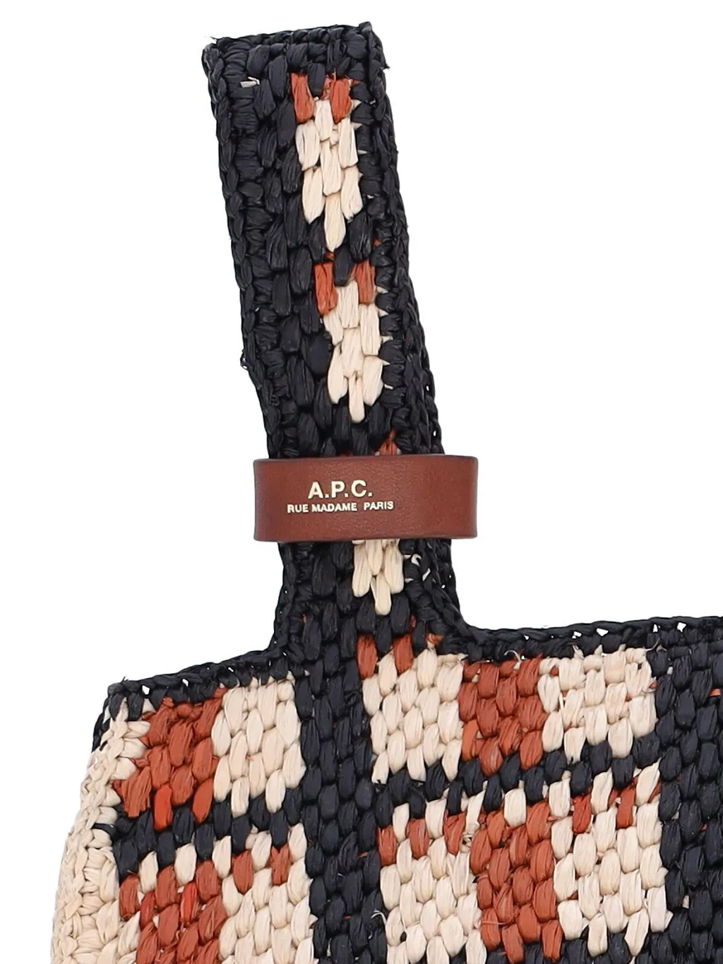 A.P.C. Pecan Woven Tote Bag