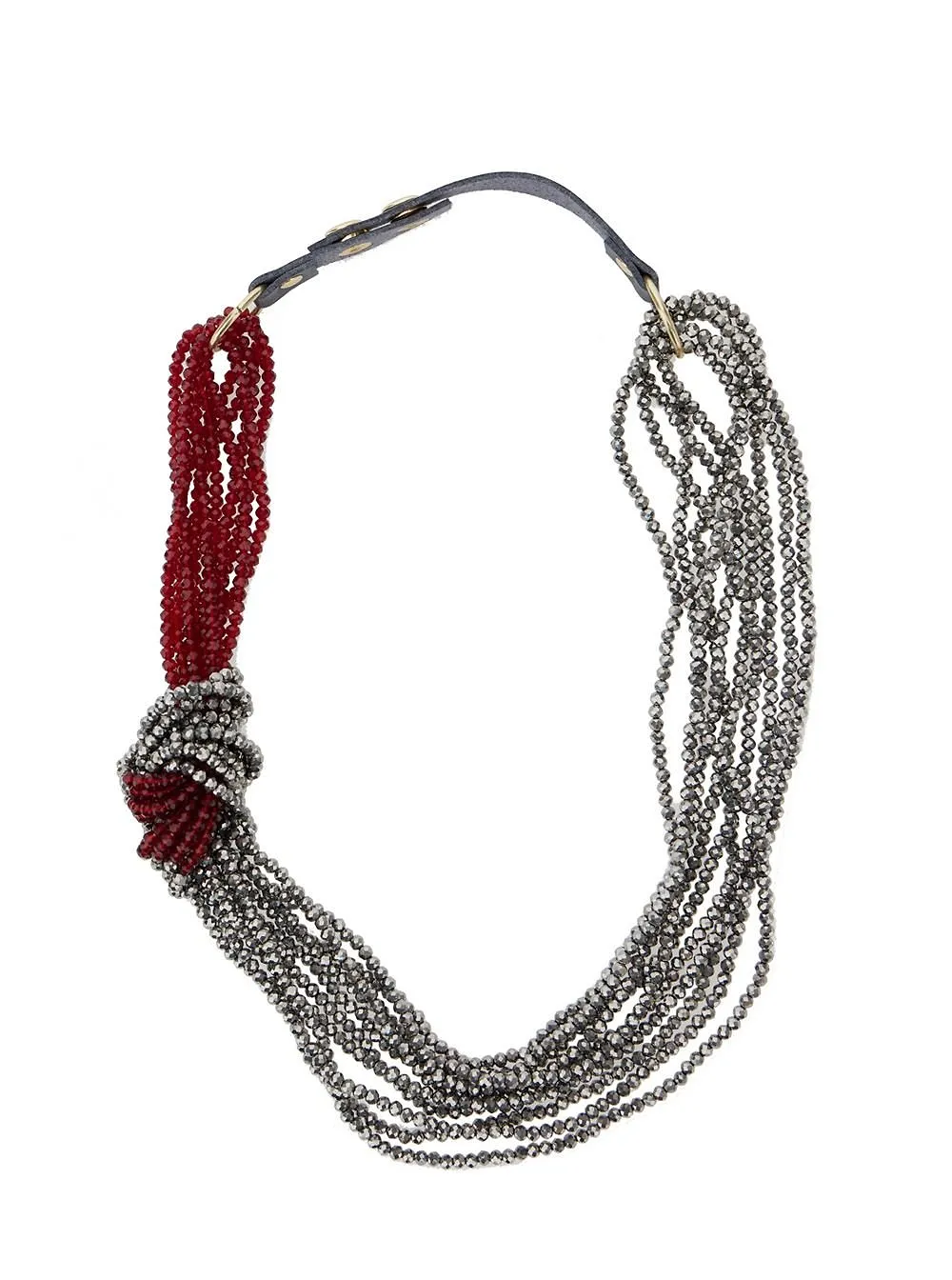 Antonelli Beaded Leather Necklace
