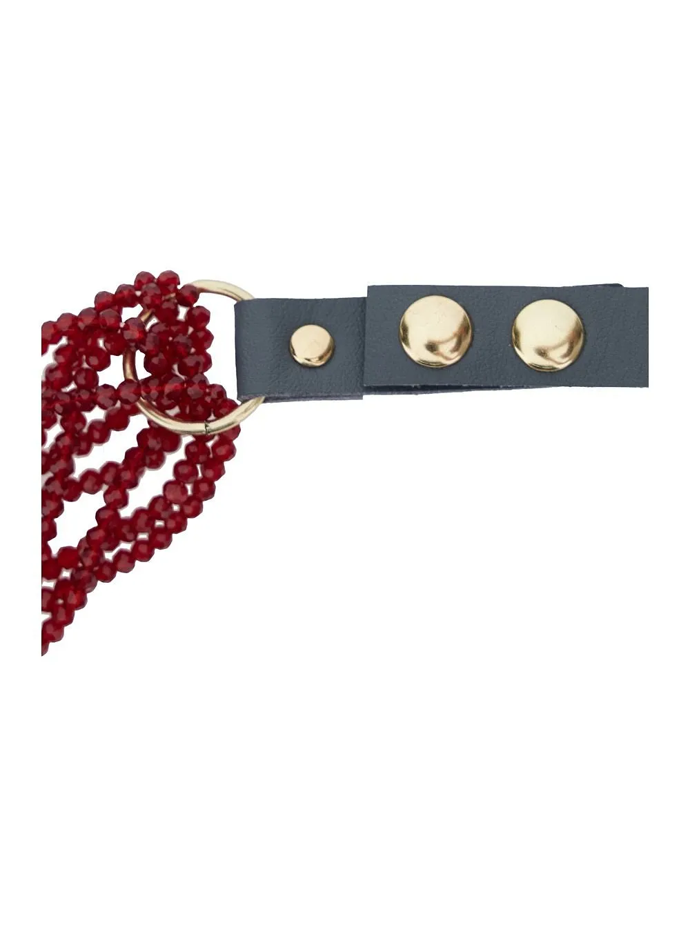 Antonelli Beaded Leather Necklace