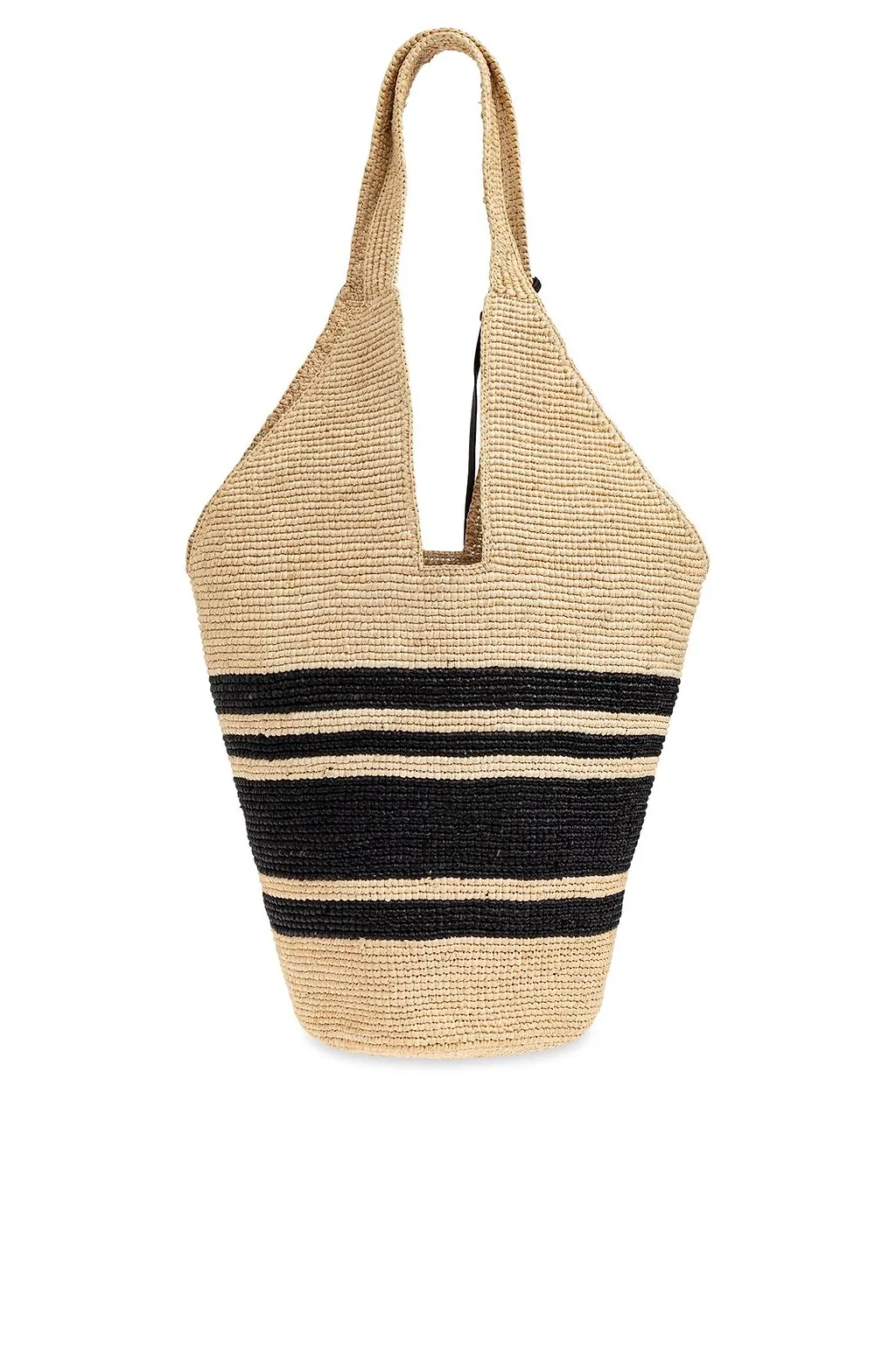 Anine Bing Leah Striped Top Handle Bag