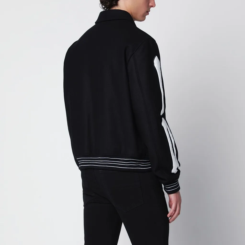 Amiri Striped Trim Skeleton Sleeve Jacket
