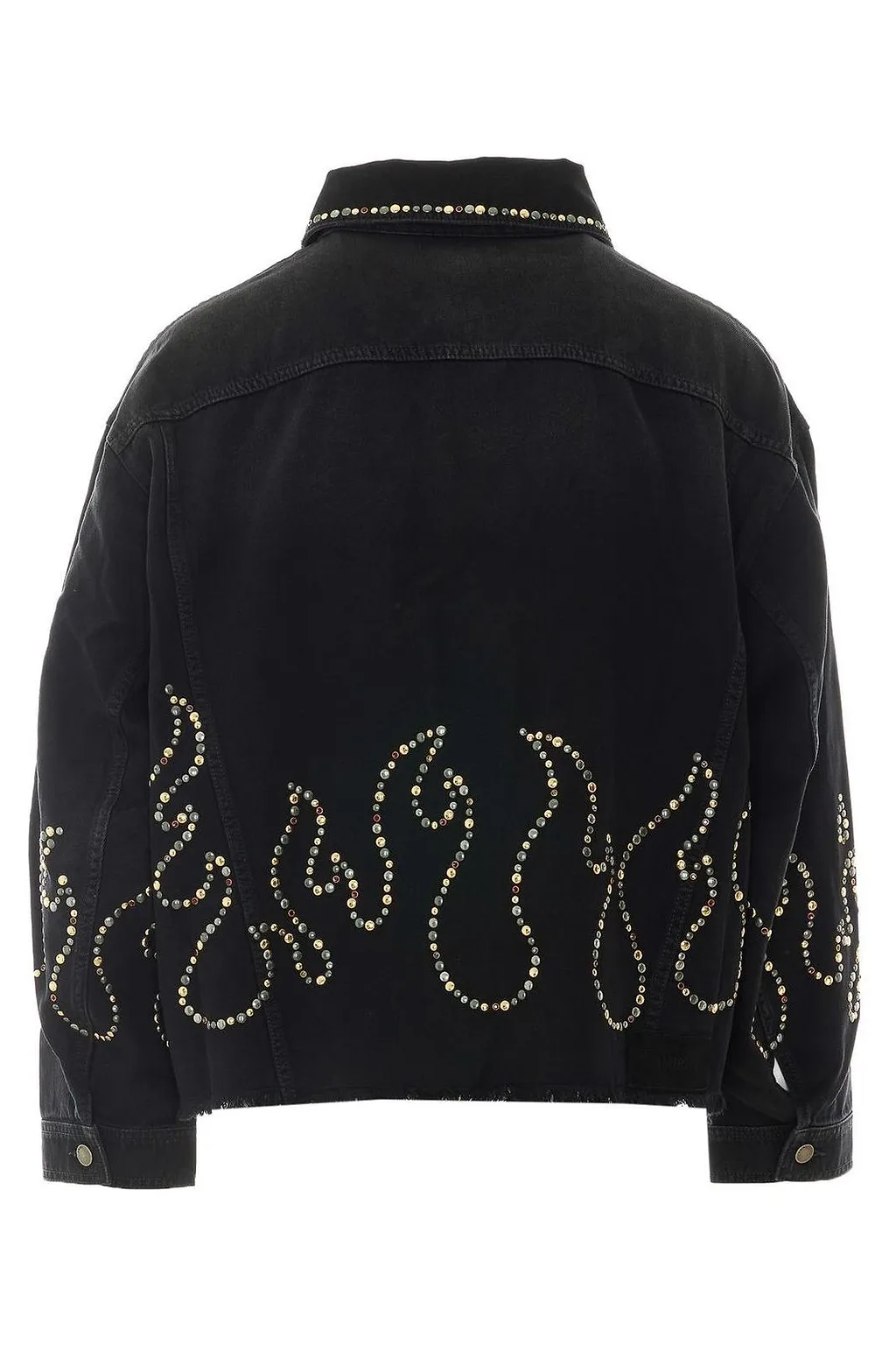 Amiri Studded Flame Denim Jacket